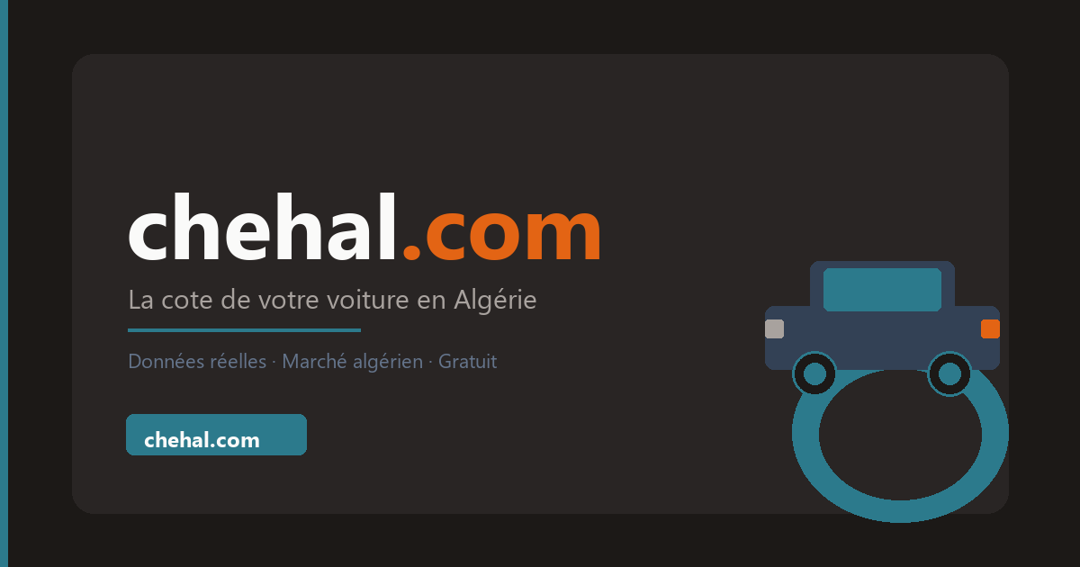 Chehal Top 5 des voitures d'occasion à moins de 150 millions en Algérie (2026 ...